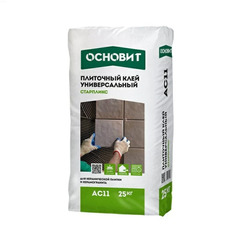 Плиточный клей универсальный ОСНОВИТ СТАРПЛИКС АС11, 25 кг