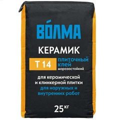 Клей плиточный цементный ВОЛМА-Керамик, 25 кг