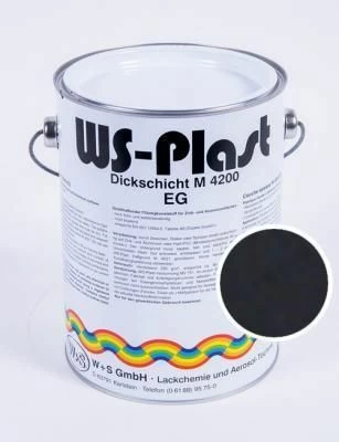 Краска WS-Plast Арт. 0051, черная, матовая, акриловая